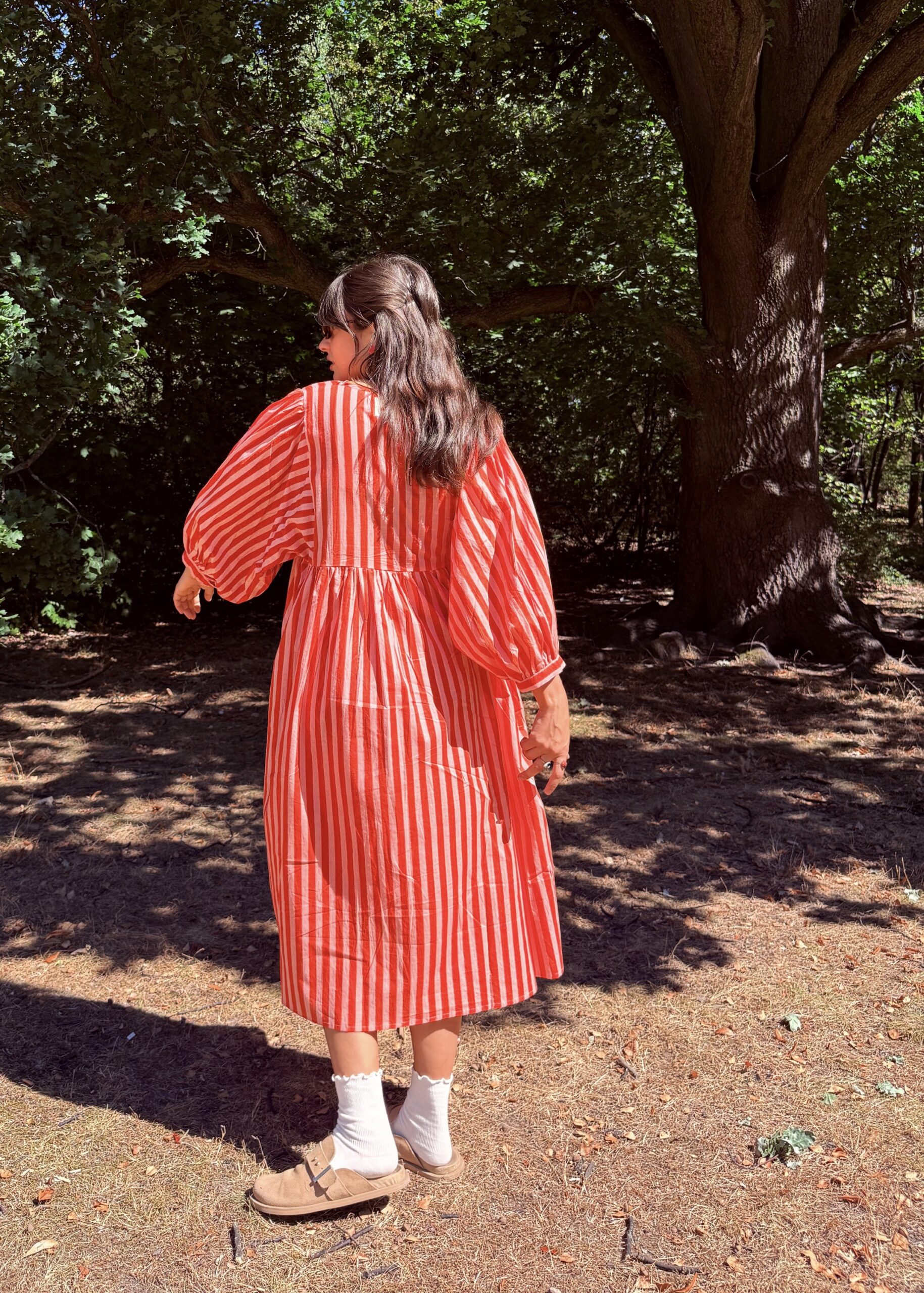 Strawberry Waves cotton oversize dress - Image 3