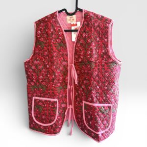 Rose Orient quilted vest